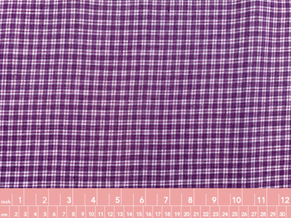 Yarn Dyed Linen - Plaid - Orchid