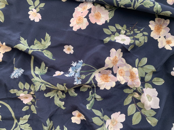 Amour Vert - Sandwashed Silk Crepe de Chine - St. Barts Floral