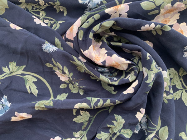 Amour Vert - Sandwashed Silk Crepe de Chine - St. Barts Floral