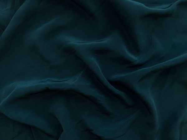 Amour Vert - Sandwashed Silk Crepe de Chine - Dark Teal