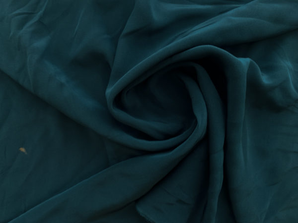 Amour Vert - Sandwashed Silk Crepe de Chine - Dark Teal