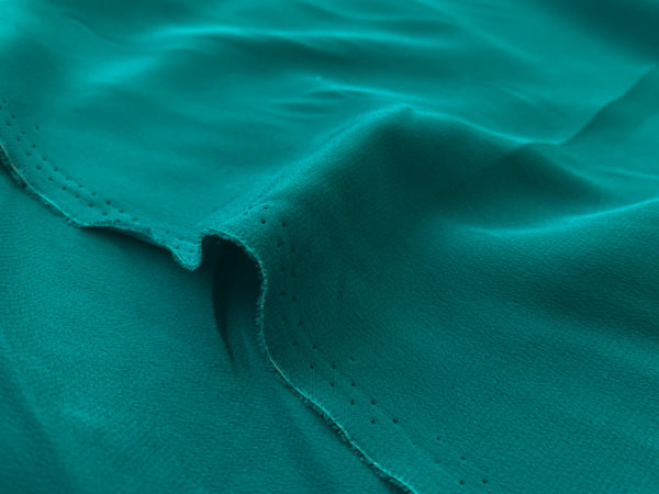 Amour Vert - Sandwashed Silk Crepe de Chine - Teal