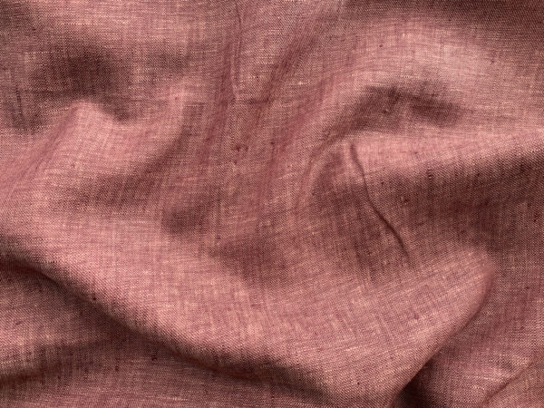 Birch Fabric - Organic Yarn Dyed Linen - Sour Grapes