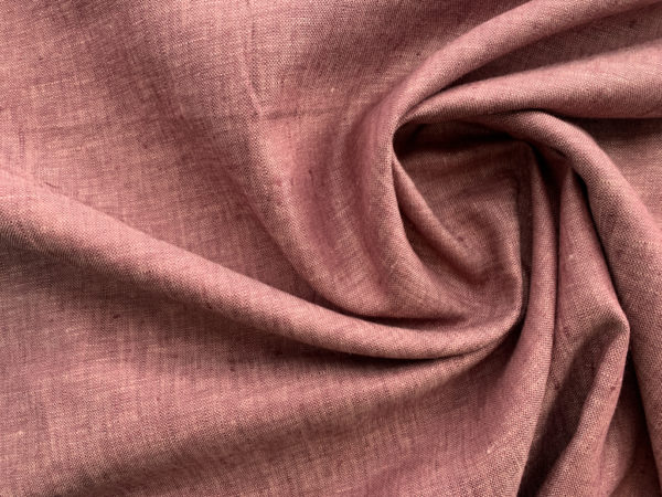 Birch Fabric - Organic Yarn Dyed Linen - Sour Grapes