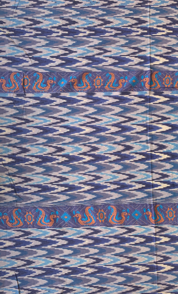 Cotton Ikat w/ Jacquard Stripe - Quail - Stonemountain & Daughter Fabrics