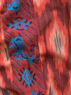 Cotton Ikat w/ Jacquard Stripe - Swan