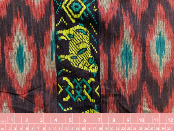 Cotton Ikat w/ Jacquard Stripe - Swan