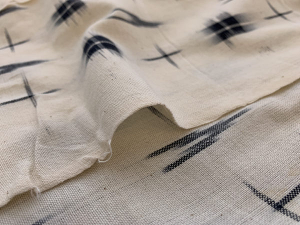 Handwoven Cotton Ikat - Scarecrow - Black/White