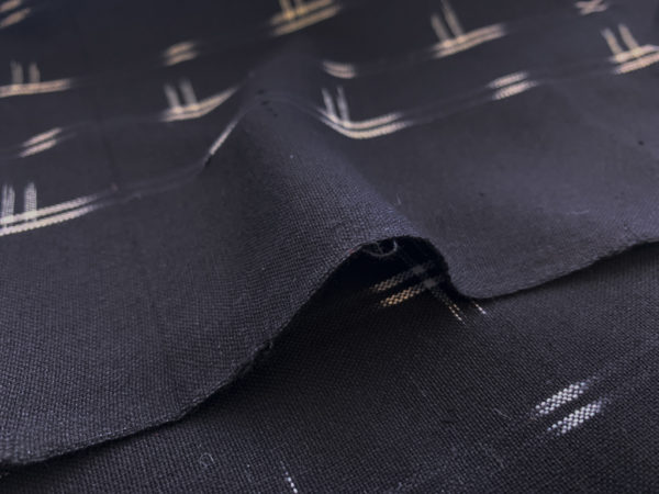 Handwoven Cotton Ikat - Scarecrow - Black/White