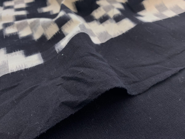 Handwoven Cotton Ikat - Doily - Black - Stonemountain & Daughter Fabrics