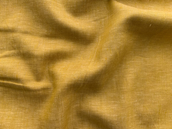 Birch Fabric - Organic Yarn Dyed Linen - Deep Water