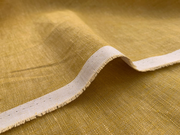 Birch Fabric - Organic Yarn Dyed Linen - Deep Water