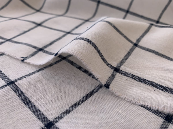 Designer Deadstock - Yarn Dyed Linen Slub - Barcode