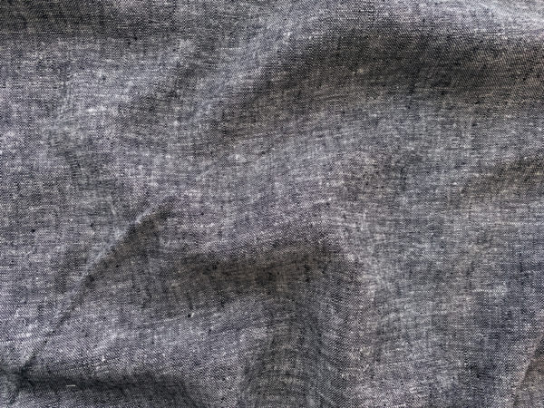 Designer Deadstock - Yarn Dyed Linen - Heathered - Black