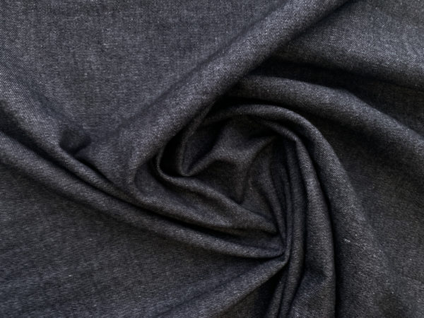 Cotton Denim - Heathered Black