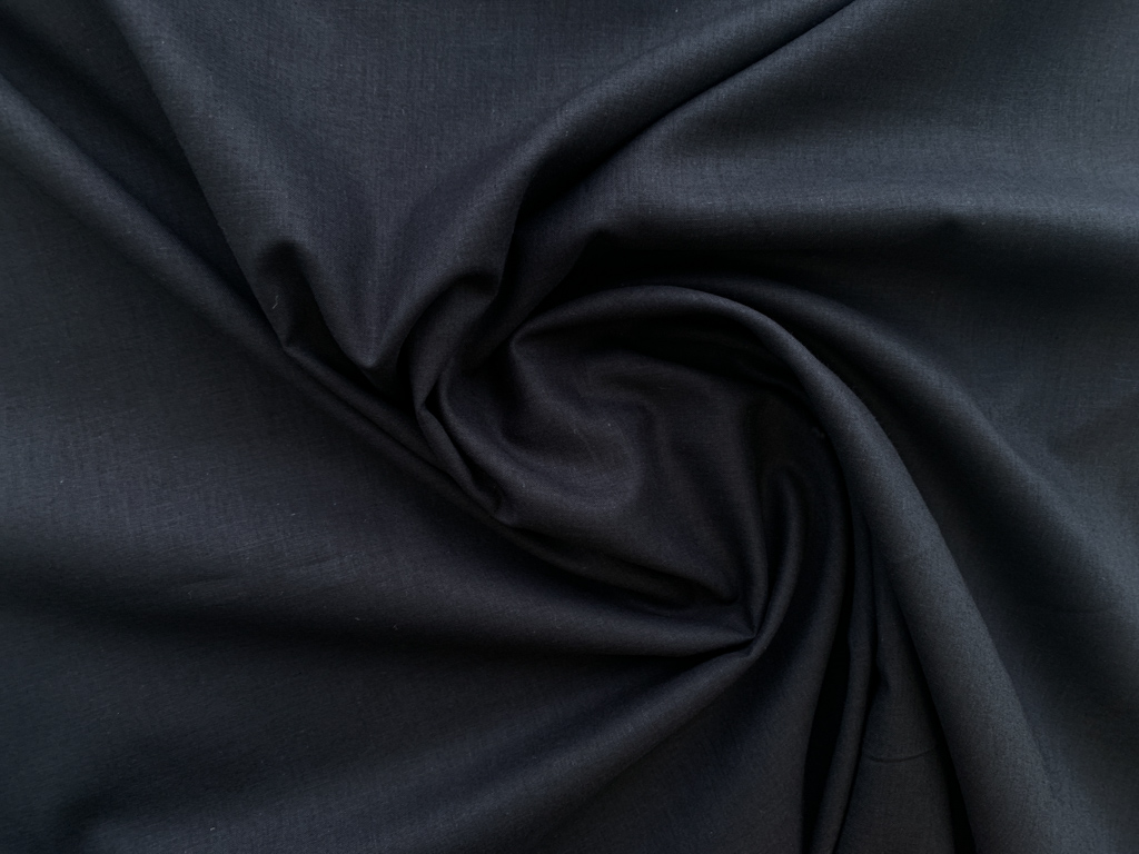 60 100% Cotton Broadcloth Black Face Mask Woven Fabric By the Yard