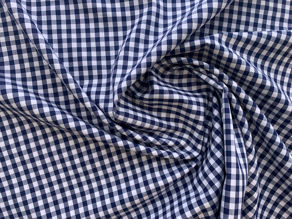 Cotton Yarn Dyed Shirting - Gingham - Blue - Stonemountain & Daughter ...