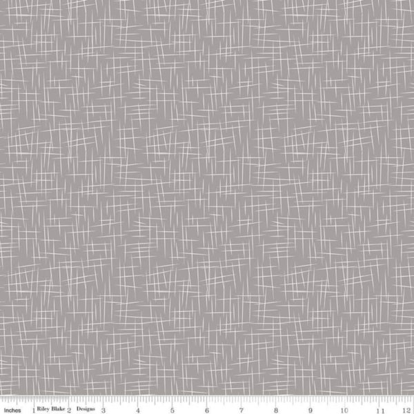 Quilting Cotton - Large Hashtag - Grey