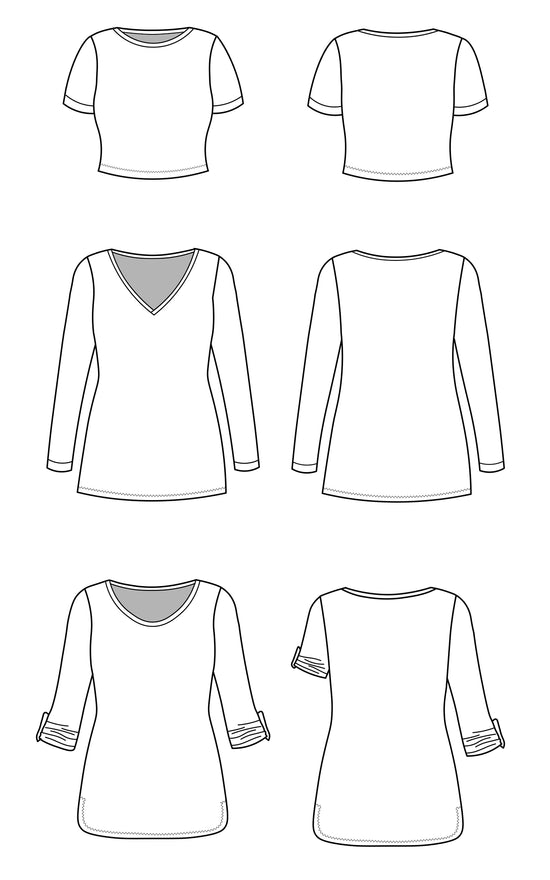 Cashmerette Concord T-Shirt Sizes 0-16