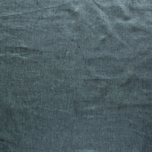 Birch Fabric - Organic Yarn Dyed Linen - Deep Water