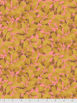 Quilting Cotton - Trees - Leaves - Gold