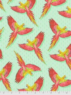 Quilting Cotton - Daydreamer - Macaw Ya Later - Mango