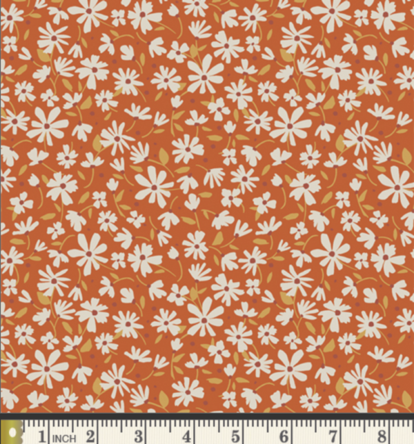 Quilting Cotton - AGF – Gloria - Nostalgia Meadow Rust