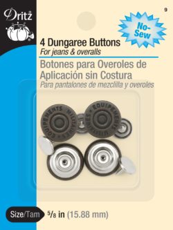 Dritz Sew-On Wide Hook and Eye Closures - Nickel 4ct