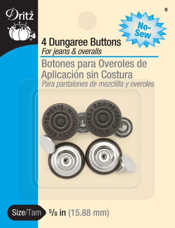 Dungaree Buttons - Copper