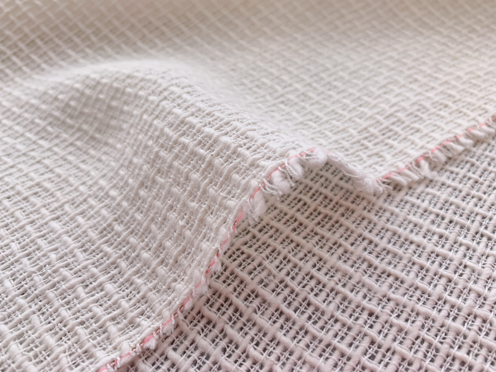 Textured Cotton Dobby - White - Stonemountain & Daughter Fabrics