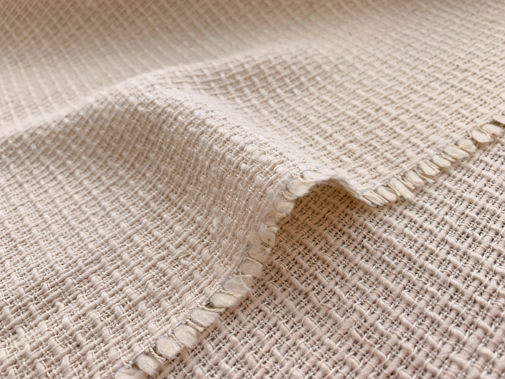 Textured Cotton Dobby - White - Stonemountain & Daughter Fabrics