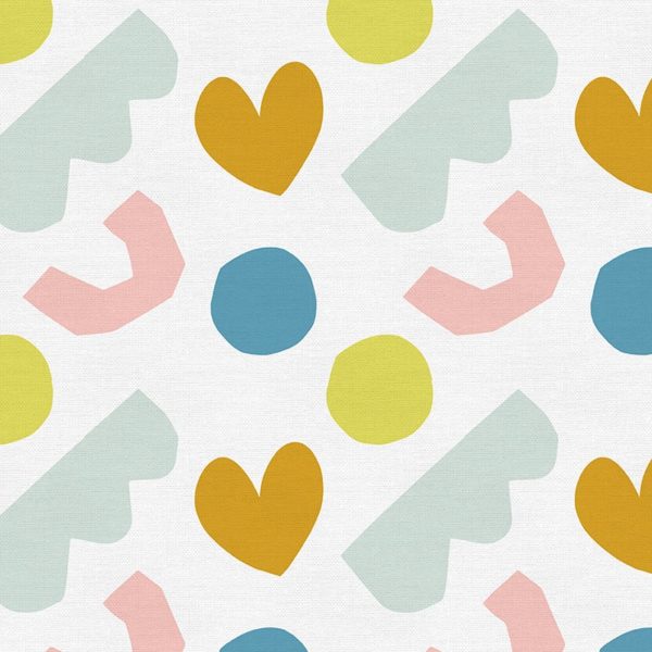 Quilting Cotton - Shape Friends – Large Shapes – Multi