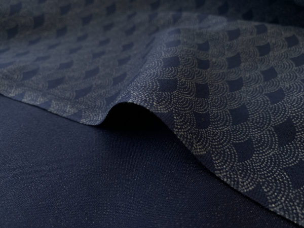 Japanese Textured Cotton - Indigo Traditional - Hotatekai