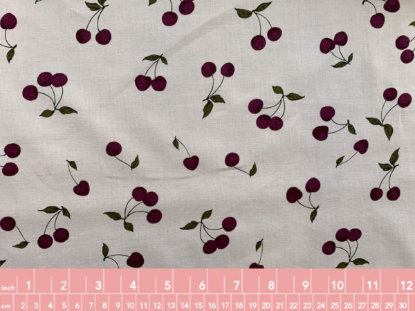 Japanese Organic Cotton Lawn - Floral - Red