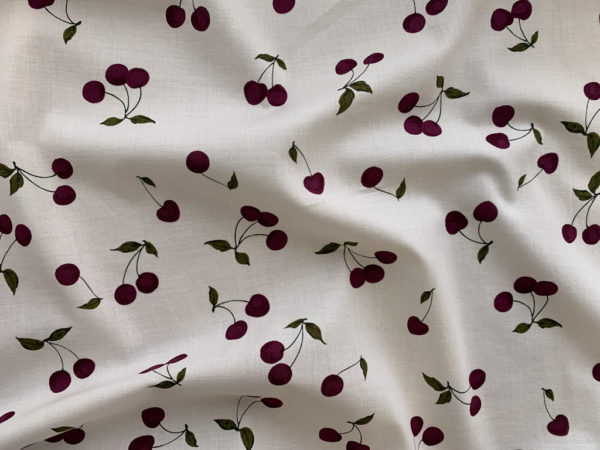 Japanese Organic Cotton Lawn - Floral - Red