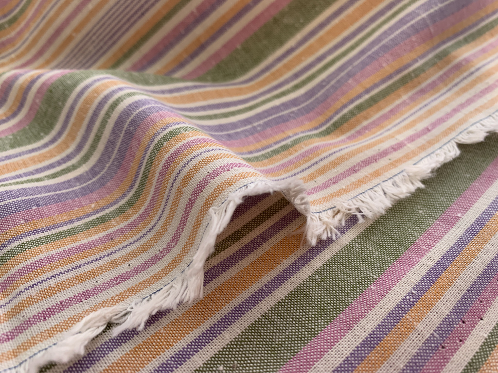 Japanese Yarn Dyed Cotton Stripe Sorbet Stonemountain & Daughter
