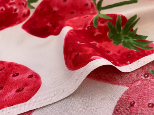 Japanese Cotton Sheeting - Watercolor Strawberry