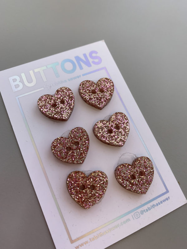 Tabitha Sewer - Button Pack - Hearts