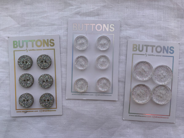 Tabitha Sewer - Button Pack - Glitter