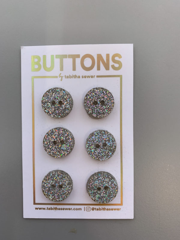 Tabitha Sewer - Button Pack - Glitter