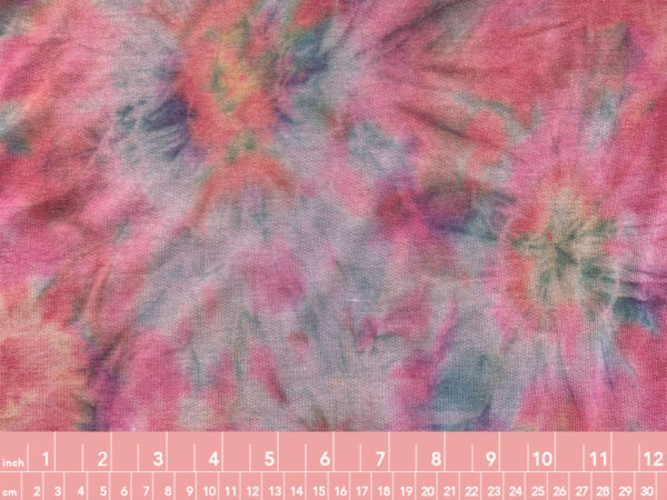 Lili Poly/Rayon Fleece - Tie Dye - Fuchsia