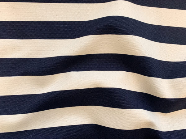 Sevenberry - Cotton Canvas - Horizontal Stripe - Navy