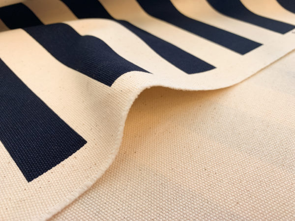 Sevenberry - Cotton Canvas - Horizontal Stripe - Navy