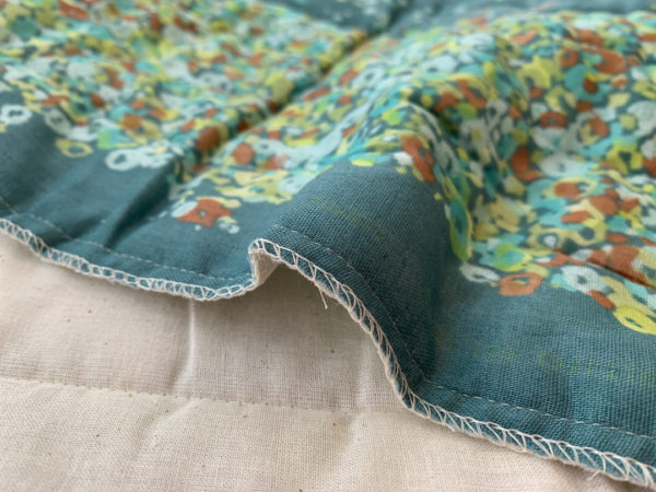 Nani Iro – Quilted Cotton Double Gauze – Fuwari Fuwari – Turquoise