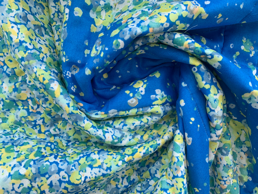 Nani Iro Quilted Cotton Double Gauze Fuwari Fuwari Ocean