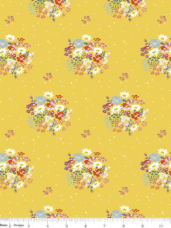 Quilting Cotton - Misty Morning – Bouquets – Dandelion