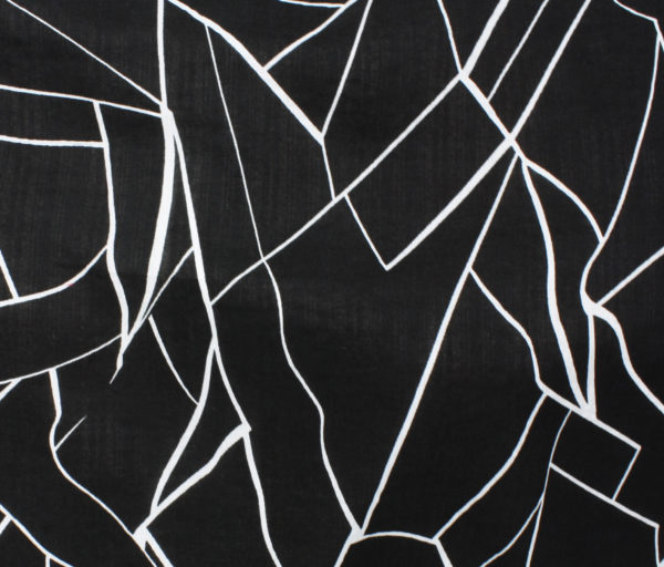 Cracked Cotton/Rayon Voile – Black