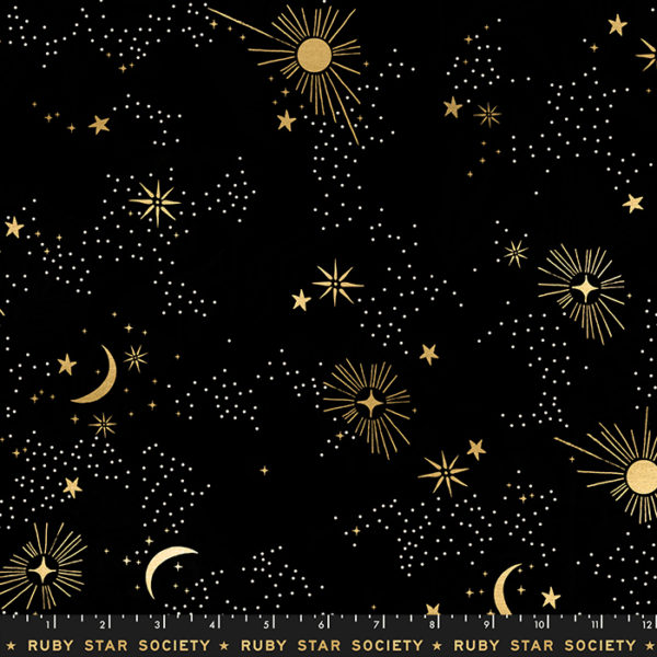 Cosmos - 108" Wide Cotton Sateen - Black