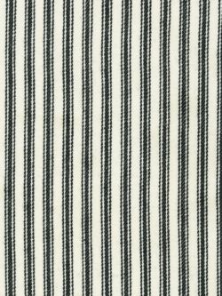 Ticking Stripe - Yarn Dyed Cotton Twill - Black