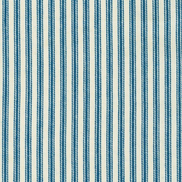 Ticking Stripe - Yarn Dyed Cotton Twill - Denim